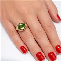 Anillo Lucos Mujer in Plata Peridoto ES 917